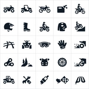 ATV, UTV and Dirt Bike Icons