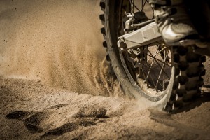 Dirt Bike on track